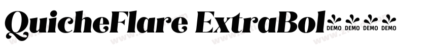 QuicheFlare ExtraBol字体转换
